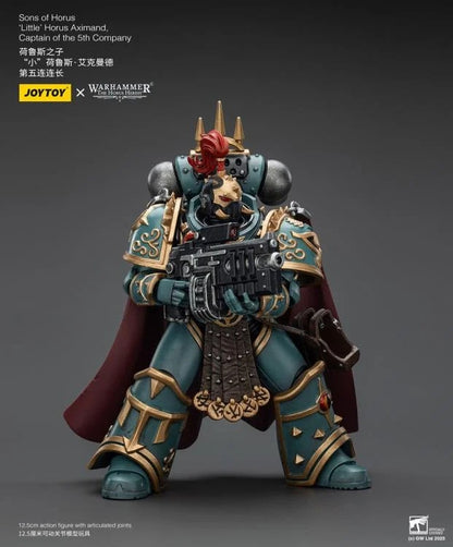 This finely crafted 1/18 scale figure depicts the infamous “Little” Horus Aximand in stunning detail, from his ornate Sons of Horus armor to his deadly weapons. Fully articulated for dynamic poses, this collectible brings the cunning and ruthless Captain of the 5th Company to your Warhammer display.