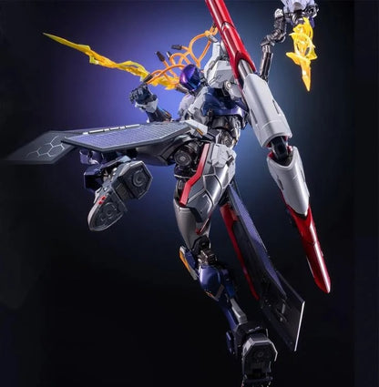 MoShow Toys presents the next figure in the Excellent Class of their Progenitor Effect series of unique mecha action figures: Hou Yi from Honor of Kings! 

The Hou Yi Mecha action figure features a bow and a pair of blaster cannons, which can either be attached to the main figure or be played with separately, with blast effects and thrust effect parts. The chest piece also features a glowing circle. 