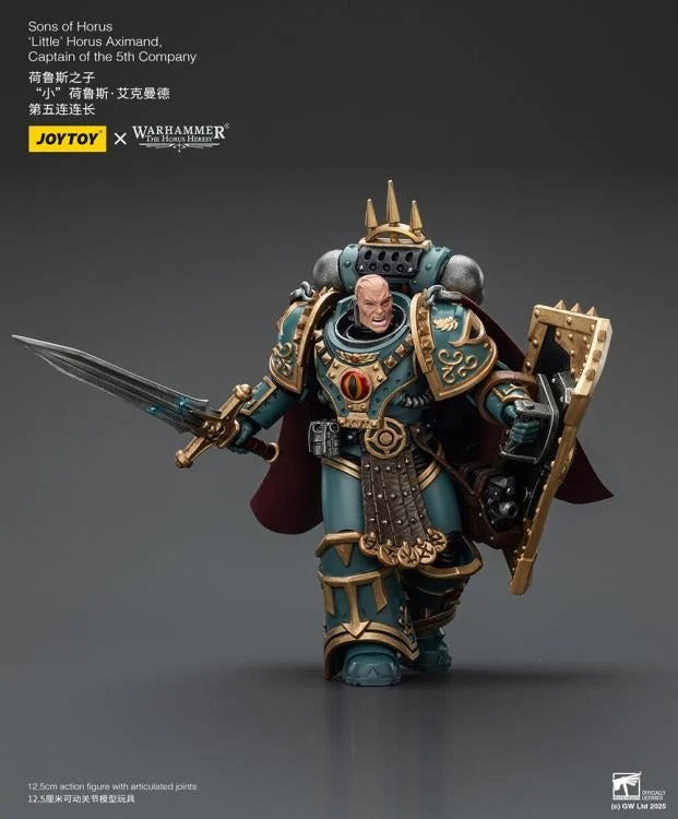 This finely crafted 1/18 scale figure depicts the infamous “Little” Horus Aximand in stunning detail, from his ornate Sons of Horus armor to his deadly weapons. Fully articulated for dynamic poses, this collectible brings the cunning and ruthless Captain of the 5th Company to your Warhammer display.