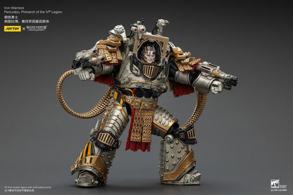 Experts at breaking sieges and assaulting enemy fortifications, the Iron Warriors, led by the Primarch Perturabo, chose to ally with the Mad Warmaster during his heretical war-march towards Sol and the Emperor. Eternal rivals to the favored Imperial Fists and seemingly overlooked at every turn despite their sacrifices, the vicious rage and jealously that burned within Perturabo erupted into an inferno that led his Iron Warriors to decimate and burn entire worlds.