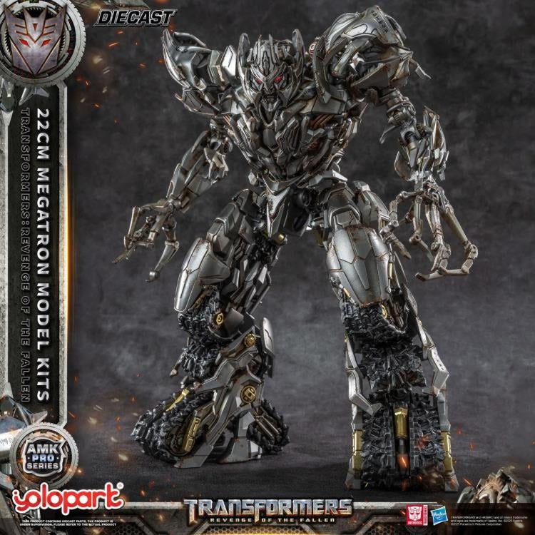 The ruthless and commanding Megatron — as seen in Transformers: Revenge of the Fallen — returns in a fearsome new form! Now brought to life as part of the AMK PRO Series Model Kits, this meticulously detailed figure captures the Decepticon leader’s raw menace and corroded war machine aesthetic with stunning accuracy.