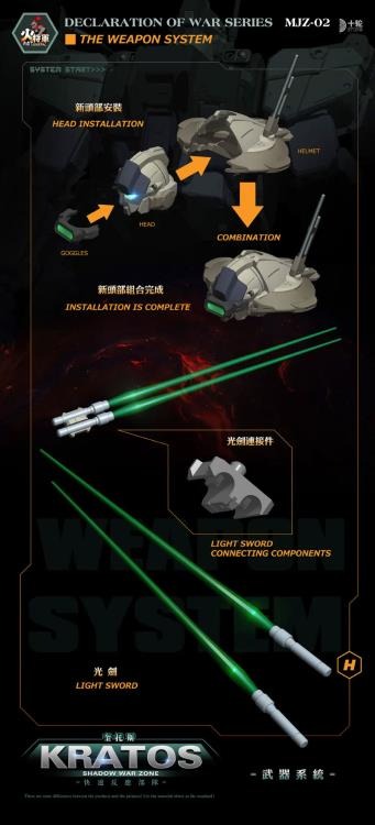 Reinforcements are on the way! Hot General is proud to present a new entry in their dynamic mecha line of figures: Shadow War Zone! It features premium detail and articulation and includes several weapons and accessories for a wide variety of display options. Don't miss out on this awesome figure and order yours today!
