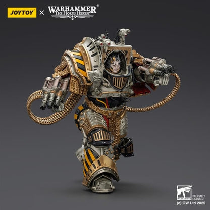 Experts at breaking sieges and assaulting enemy fortifications, the Iron Warriors, led by the Primarch Perturabo, chose to ally with the Mad Warmaster during his heretical war-march towards Sol and the Emperor. Eternal rivals to the favored Imperial Fists and seemingly overlooked at every turn despite their sacrifices, the vicious rage and jealously that burned within Perturabo erupted into an inferno that led his Iron Warriors to decimate and burn entire worlds.