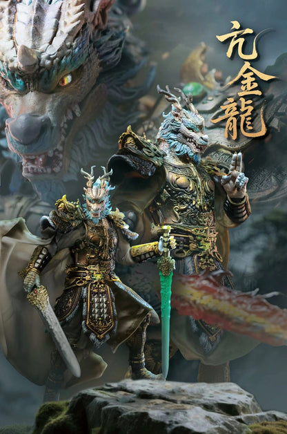 (Pre-order) Fancy Realm 1/12 Gold Dragon Warrior figure with preorder bonus