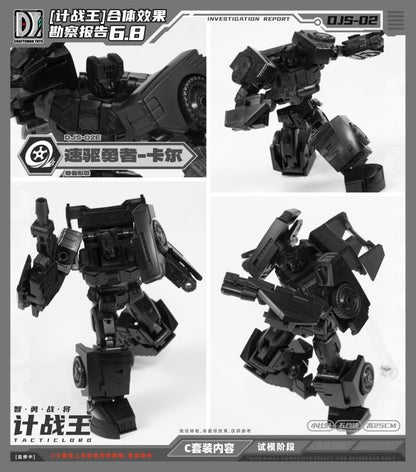 Expand your collection with the Tactic Lord (Triple Changer) Combiner set of 5 action figures by Craftsman Toys! This set includes Steel Drill, Burst Gallop, Light Strike, Jette, and Caro figures that can be combined to form Tactic Lord (Triple Changer). Once combined, this figure stands a little under 10 inches in height and features multiple points of articulation for creating the perfect pose. Be sure to add it to your collection!