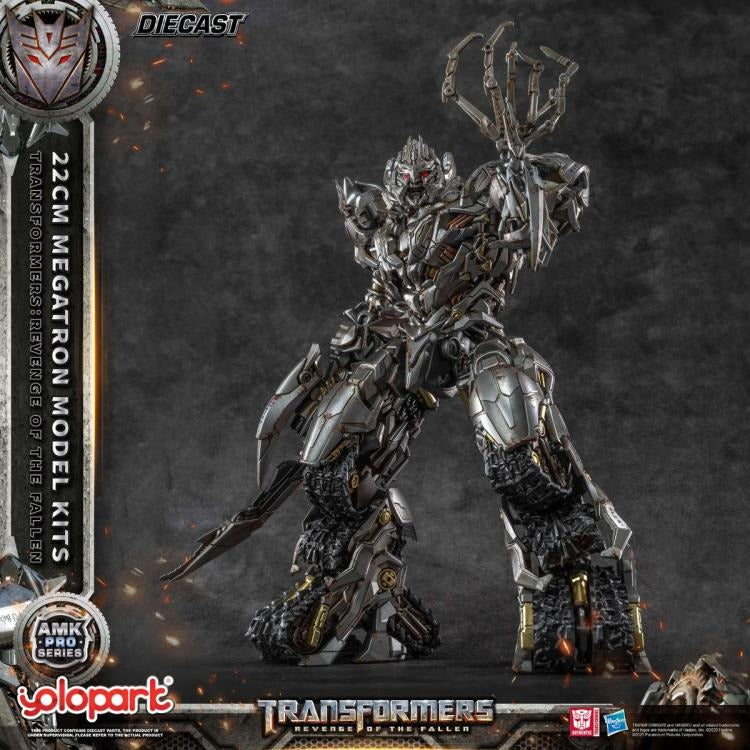 The ruthless and commanding Megatron — as seen in Transformers: Revenge of the Fallen — returns in a fearsome new form! Now brought to life as part of the AMK PRO Series Model Kits, this meticulously detailed figure captures the Decepticon leader’s raw menace and corroded war machine aesthetic with stunning accuracy.