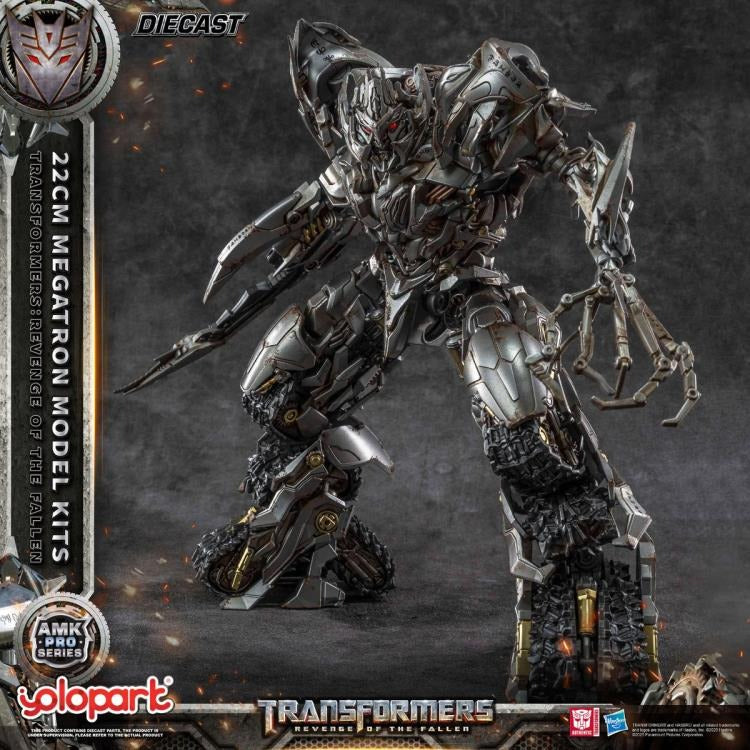 The ruthless and commanding Megatron — as seen in Transformers: Revenge of the Fallen — returns in a fearsome new form! Now brought to life as part of the AMK PRO Series Model Kits, this meticulously detailed figure captures the Decepticon leader’s raw menace and corroded war machine aesthetic with stunning accuracy.