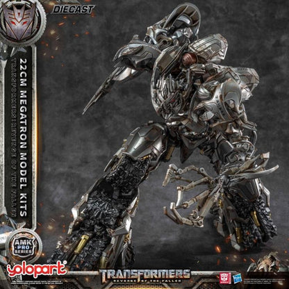 The ruthless and commanding Megatron — as seen in Transformers: Revenge of the Fallen — returns in a fearsome new form! Now brought to life as part of the AMK PRO Series Model Kits, this meticulously detailed figure captures the Decepticon leader’s raw menace and corroded war machine aesthetic with stunning accuracy.