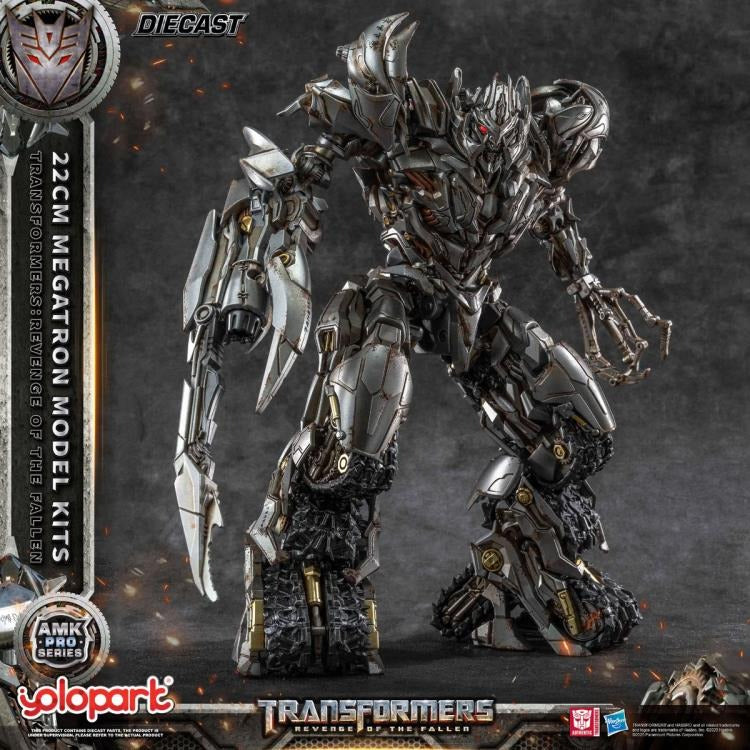 The ruthless and commanding Megatron — as seen in Transformers: Revenge of the Fallen — returns in a fearsome new form! Now brought to life as part of the AMK PRO Series Model Kits, this meticulously detailed figure captures the Decepticon leader’s raw menace and corroded war machine aesthetic with stunning accuracy.