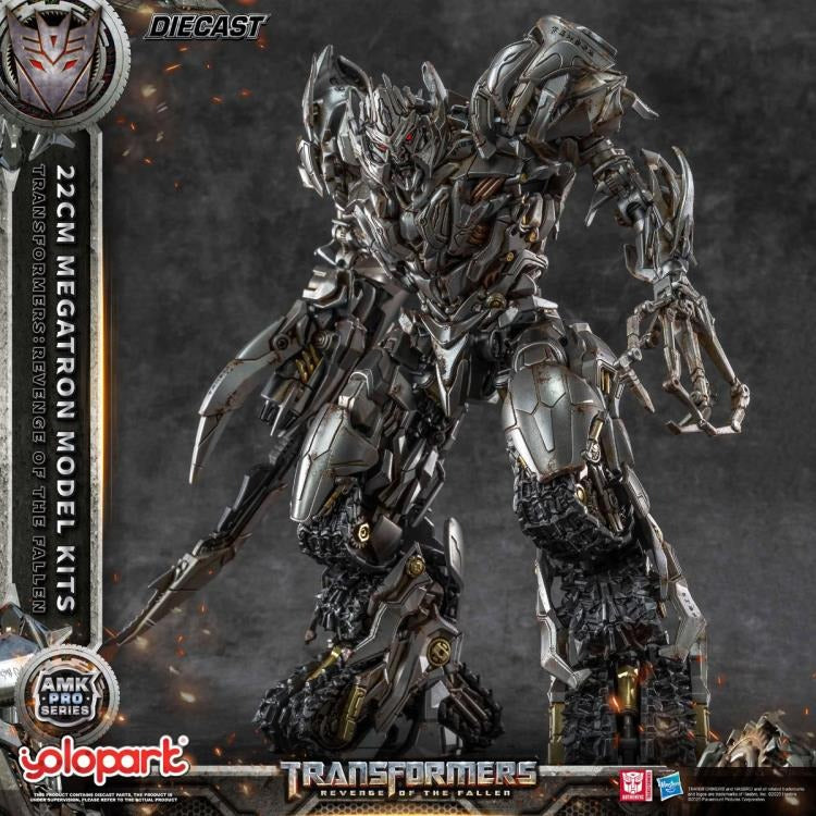 The ruthless and commanding Megatron — as seen in Transformers: Revenge of the Fallen — returns in a fearsome new form! Now brought to life as part of the AMK PRO Series Model Kits, this meticulously detailed figure captures the Decepticon leader’s raw menace and corroded war machine aesthetic with stunning accuracy.