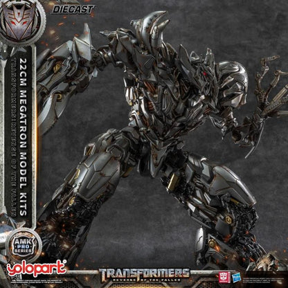 The ruthless and commanding Megatron — as seen in Transformers: Revenge of the Fallen — returns in a fearsome new form! Now brought to life as part of the AMK PRO Series Model Kits, this meticulously detailed figure captures the Decepticon leader’s raw menace and corroded war machine aesthetic with stunning accuracy.