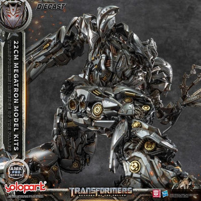 The ruthless and commanding Megatron — as seen in Transformers: Revenge of the Fallen — returns in a fearsome new form! Now brought to life as part of the AMK PRO Series Model Kits, this meticulously detailed figure captures the Decepticon leader’s raw menace and corroded war machine aesthetic with stunning accuracy.