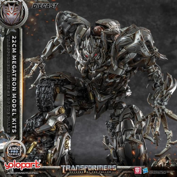 The ruthless and commanding Megatron — as seen in Transformers: Revenge of the Fallen — returns in a fearsome new form! Now brought to life as part of the AMK PRO Series Model Kits, this meticulously detailed figure captures the Decepticon leader’s raw menace and corroded war machine aesthetic with stunning accuracy.