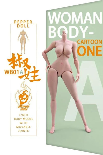 The Pepper Doll Comic Female 1/6 scale figure body by Chili Toys is highly poseable!