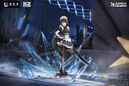 From the popular Zenless Zone Zero video game comes the Ellen Joe 1/7 scale figure by Apex Toys! This impressive figure displays Ellen Joe in her Victoria Housekeeping outfit as she holds her memorable weapon in one hand while in a popular pose. The various details of the character have been captured in 3D figure form, including Ellen's iconic shark tail and love for sweet treats.