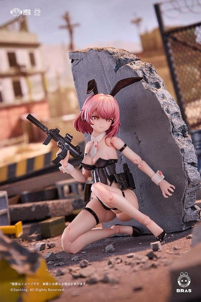 Add a new Bunny Rapid Action Squad protector to your figure collection with the Commando Belka 1/12 scale action figure by Sushing. This figure is over 6 inches tall and is fully articulated to allow for a variety of fun poses with the character. Belka also comes with additional parts and accessories allowing you to customize the figure how you want. Be sure to add this figure to your collection!