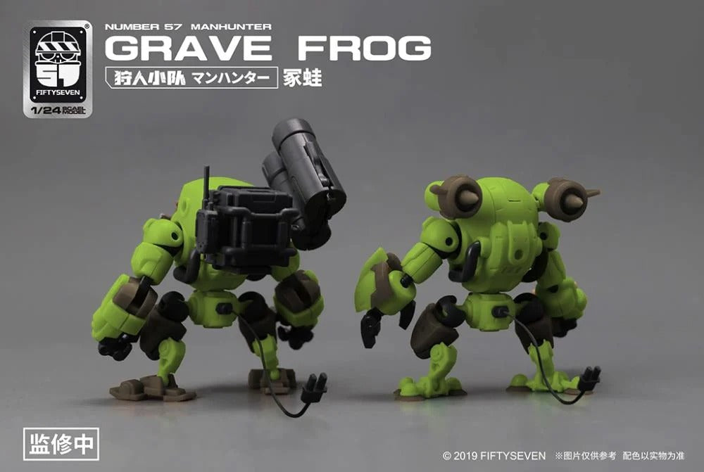 If you are ready to take some heroic frogs on space adventures, this is the set for you. The Manhunter Grave Frog kit is a new release from Creative Field. This kit includes one body, both land and aquatic sets, movable hands, and a combinable display base. 