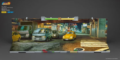 A new fighter is approaching! From the legendary fighting game The King of Fighters '98: Ultimate Match comes a new way to display your favorite heroes and villains duking it out for prizes and glory: the Japan Stage! A diorama base that showcases a busy night street in the middle of a Japanese city, this stage features impressive detailing lifted directly from the game! Get ready for the next round when you order your diorama base today!