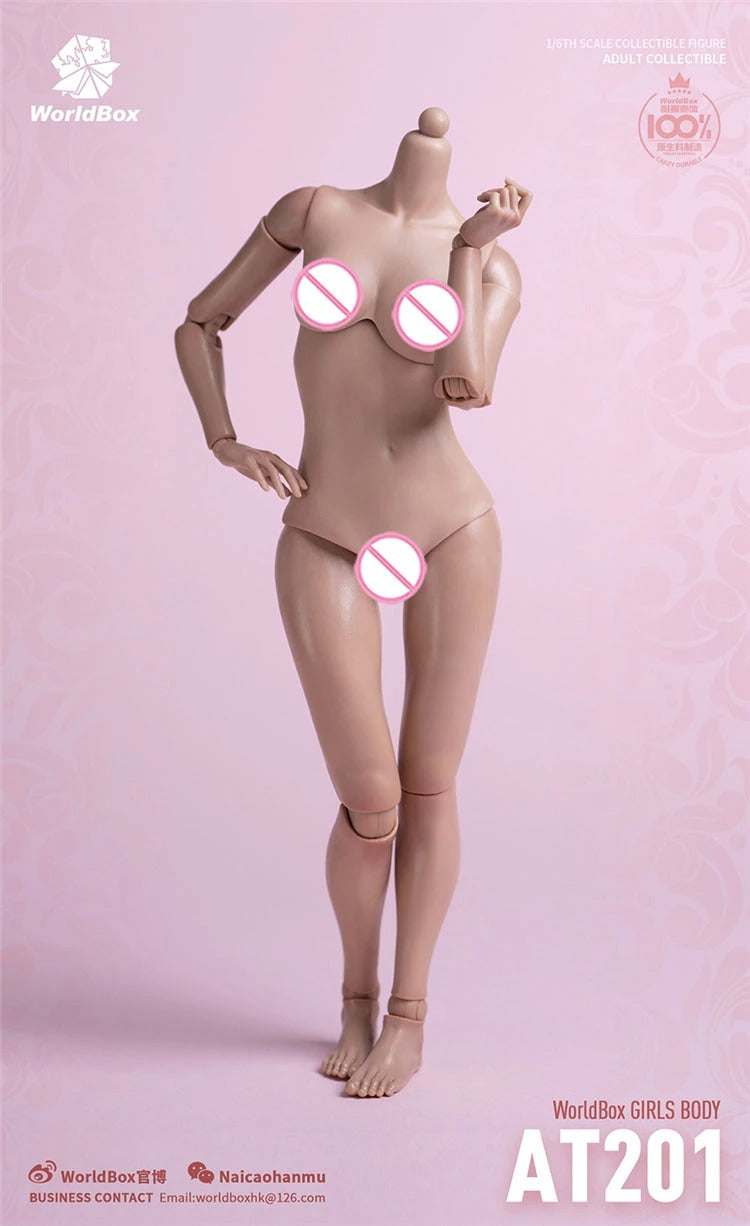Worldbox 1:6 D cup Pale Breast Kits Cover Model Fit 12'' Female PH TBL  Figure 