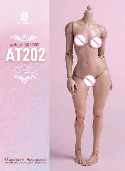 Worldbox 1/6 AT201/AT202 Pale Suntan Flexible 12'' Female Figure Body