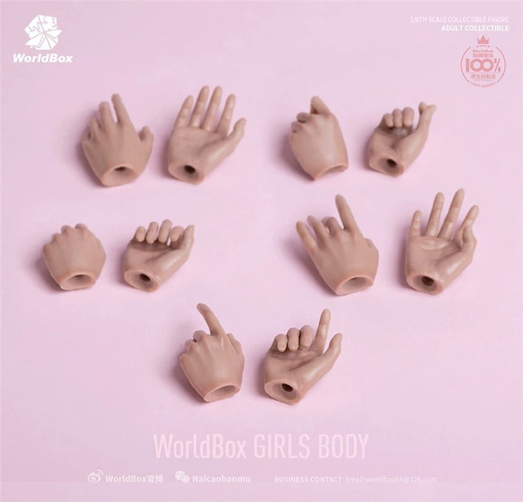 Worldbox 1/6 AT201/AT202 Pale Suntan Flexible 12'' Female Figure Body