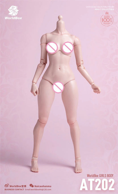 Worldbox 1/6 AT201/AT202 Pale Suntan Flexible 12'' Female Figure Body