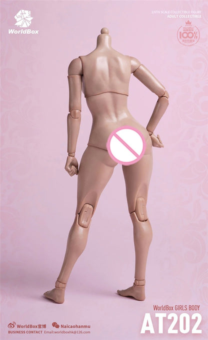 Worldbox 1/6 AT201/AT202 Pale Suntan Flexible 12'' Female Figure Body