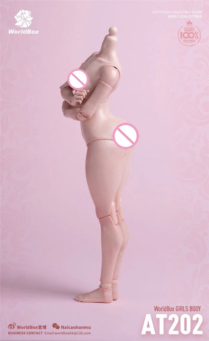 Worldbox 1/6 AT201/AT202 Pale Suntan Flexible 12'' Female Figure Body