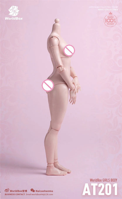 Worldbox 1/6 AT201/AT202 Pale Suntan Flexible 12'' Female Figure Body
