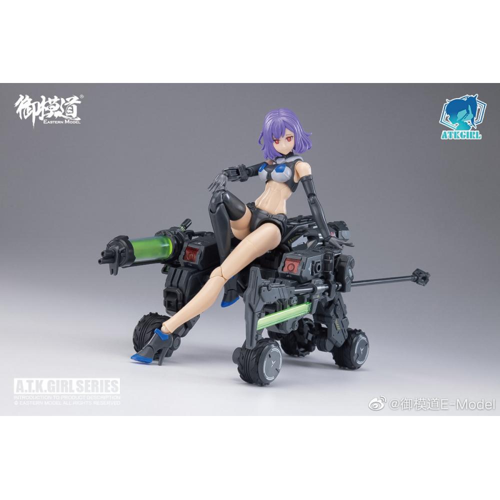 Eastern Model Machine A.T.K. Girls is a line of model kits become fully articulated figures once complete. Start collecting the series today! Add to your model kit collection with this Frankenstein A.T.K. Girl! With the included accessories you can create endless, action-packed scenes.