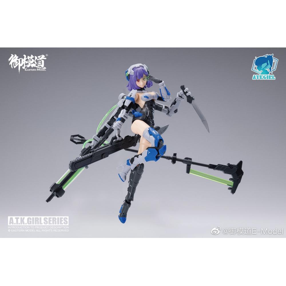 Eastern Model Machine A.T.K. Girls is a line of model kits become fully articulated figures once complete. Start collecting the series today! Add to your model kit collection with this Frankenstein A.T.K. Girl! With the included accessories you can create endless, action-packed scenes.