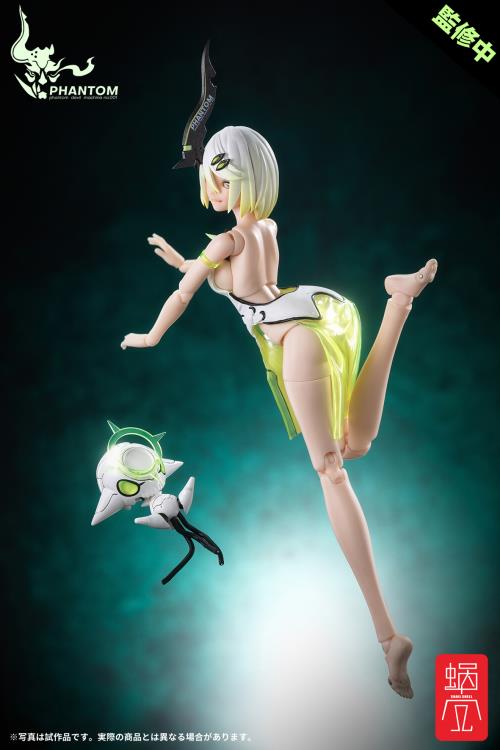 "Genki Kikaku" Phantom-001 Hotaru Reverse Change 1/12 Scale Exclusive Complete Model Action Figure Set. "Jin-rou-chan! Together-so-bo-"A mean sister and a shy sister, all "Fireflies"! The caring and gentle firefly has been fainting more and more recently! 