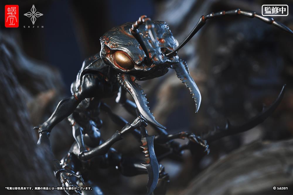 In their first collaboration with the famous Chinese artist Sazen, Snail Shell will deliver the original design garage kit "Ant" transformed into the finished product of a movable figure! The original work was output by high-precision 3D scan, and Mr. Sazen himself corrected it, and the prototype was reproduced to the precision details like manual work.