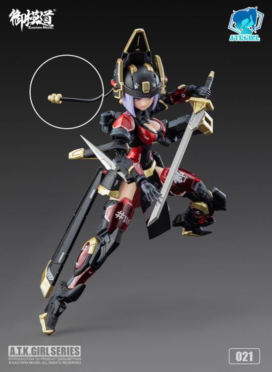 Eastern Model Hobby Max A.T.K. Girl Brocade-Clad Elite Guard (Jinyi Wei JW021) 1/12 Scale Model Kit. Add to your model kit collection with this Brocade-Clad Elite Guard, Jinyi Wei inspired A.T.K. Girl! With the included stand and accessories you can create endless, action-packed scenes. 