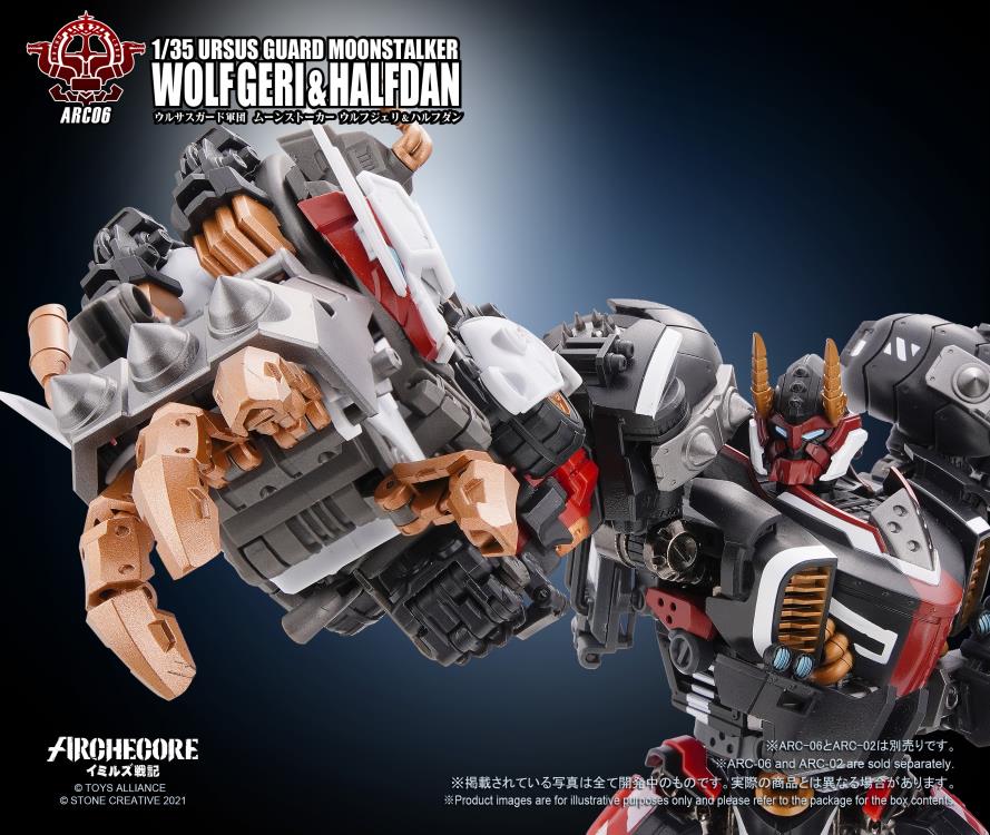 Toys Alliance ARC-06 Ursus Guard Moonstalker Wolf Geri & Halfdan