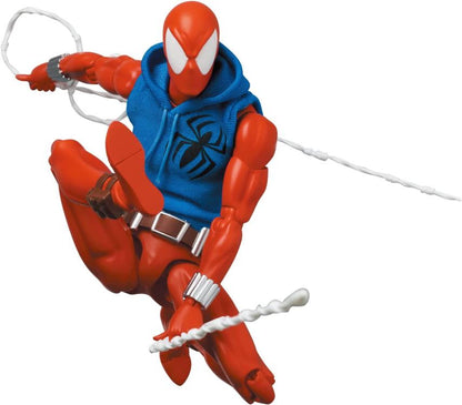 Based on his comic look, Spider-Man joins the MAFEX line once again in his Scarlet Spider outfit! Featuring several interchangeable hands and web pieces, this Scarlet Spider figure will look like it jumped right out of the comic book!