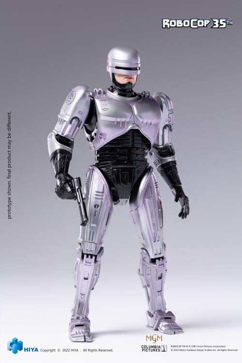 In celebrating the RoboCop (1987) film's 35th anniversary, Hiya brings the first item of the EXQUISITE SUPER Series - a RoboCop 1/12 scale die-cast action figure. He features 23 points of articulation for maximum poseability and includes a wide variety of interchangeable parts and weapons.