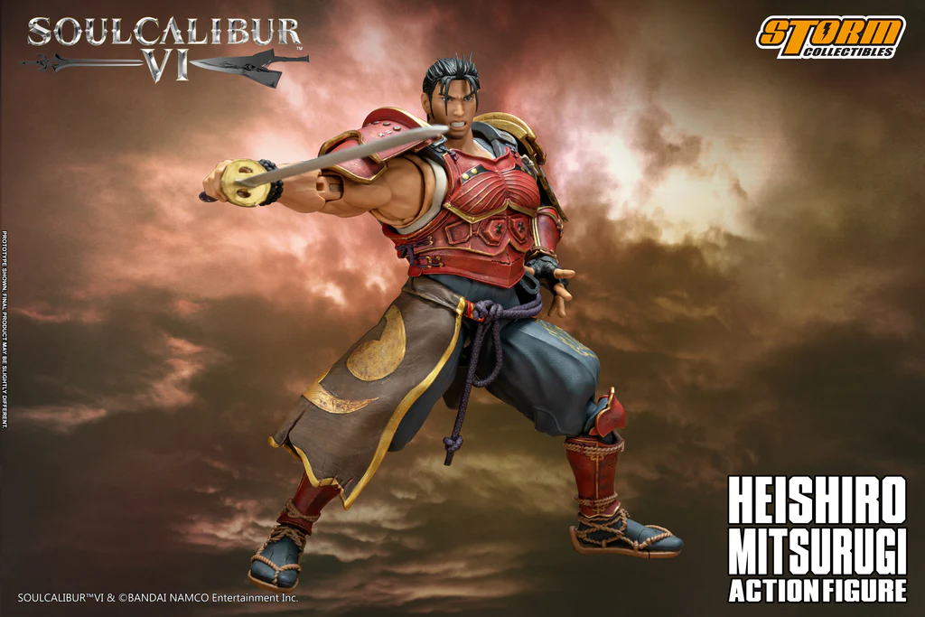 HEISHIRO MITSURUGI will be the first character to be released from Soulcalibur seires. Mitsurugi is the most iconic playable character that appears in every Soulcalibur game. He is a master swordsman turned wandering mercenary from Japan ever looking for the ultimate sword and a challenge, who is a rival of Taki and Algol and the enemy of Setsuka. Mitsurugi has only one goal in mind, is to seek out the strongest warrior and challenge them to a duel then become the strongest warrior in history. 