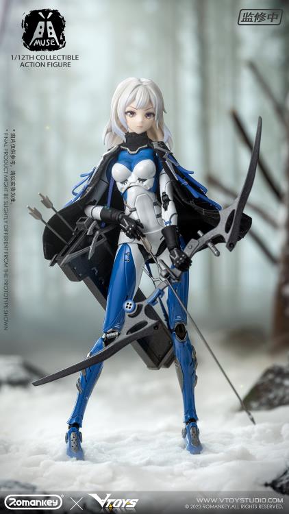 Brought to you by VTOYS, comes an original figure of character Muse! Standing over 6 inches tall, this 1/12 scale figure comes with an assortment of interchangeable parts and accessories and is articulated for endless display options.