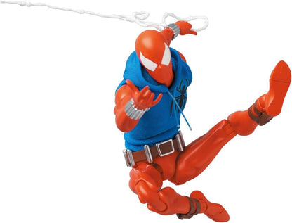 Based on his comic look, Spider-Man joins the MAFEX line once again in his Scarlet Spider outfit! Featuring several interchangeable hands and web pieces, this Scarlet Spider figure will look like it jumped right out of the comic book!