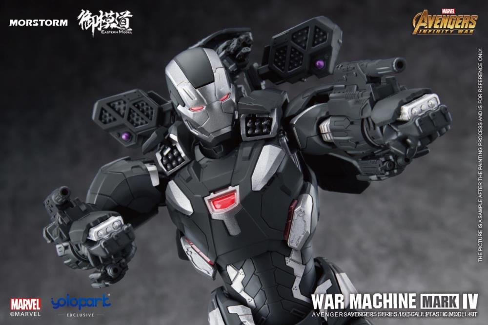 From the global blockbuster Avengers: Infinity War film comes a new model kit of the armed-to-the-teeth War Machine! This impressive model kit features a deep variety of option to customize War Machine with and in high detail as well. Recreate your favorite scenes from the show or envision your own action packed moments with this model kit! Order yours today!