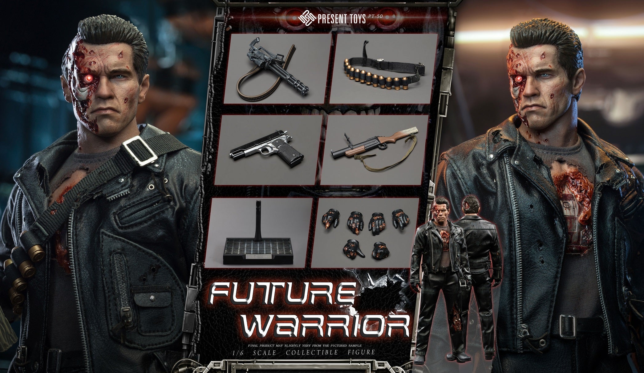 Present Toys 1/6 PT-SP51 Future Warrior T-800 Standard Ver