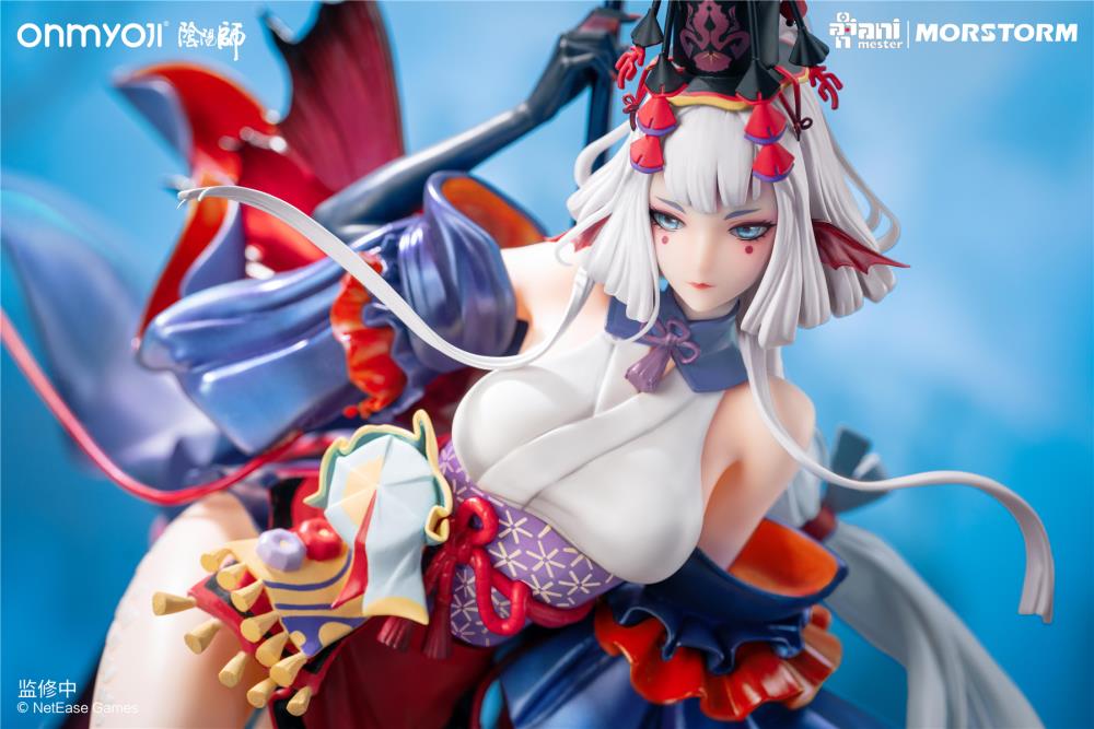 From the mobile game, Onmyoji comes a 1/4th scale figure of the character Senhime. Standing nearly 20 inches, this figure will make a statement in any collection!