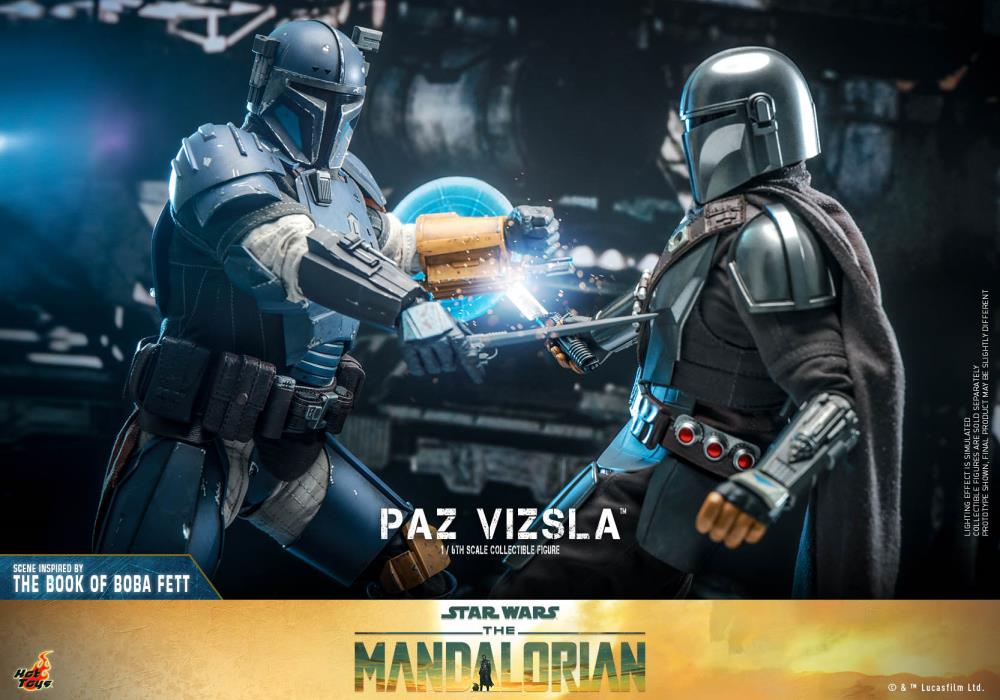 Paz Vizsla is a brawny warrior encased in the strongest beskar armor. A descendant of the esteemed House Vizsla, he comes from a long line of leaders spanning the centuries.  In anticipation to the debut of the new season of The Mandalorian™ live action series, Hot Toys is excited to officially present the 1/6th scale Paz Vizsla collectible figure!