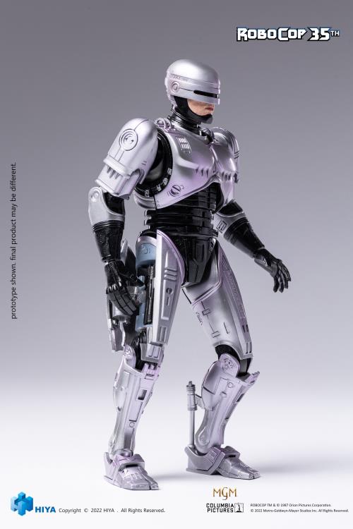 In celebrating the RoboCop (1987) film's 35th anniversary, Hiya brings the first item of the EXQUISITE SUPER Series - a RoboCop 1/12 scale die-cast action figure. He features 23 points of articulation for maximum poseability and includes a wide variety of interchangeable parts and weapons.