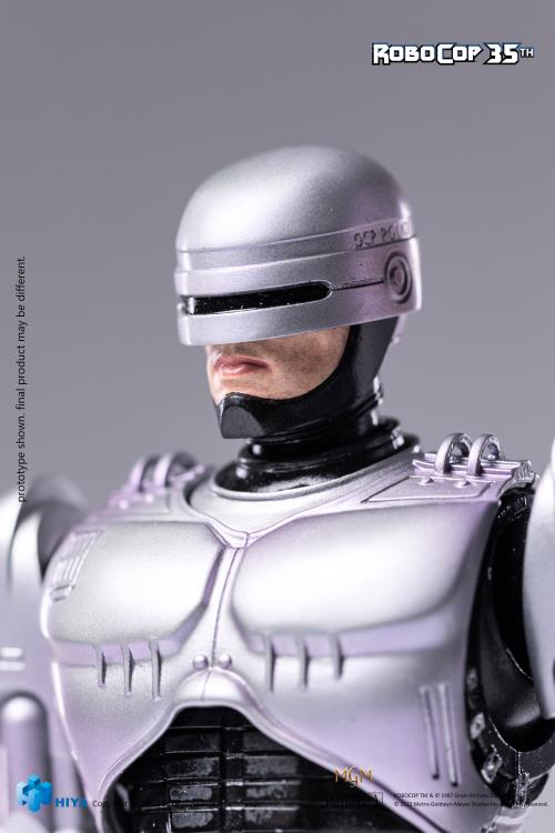 In celebrating the RoboCop (1987) film's 35th anniversary, Hiya brings the first item of the EXQUISITE SUPER Series - a RoboCop 1/12 scale die-cast action figure. He features 23 points of articulation for maximum poseability and includes a wide variety of interchangeable parts and weapons.