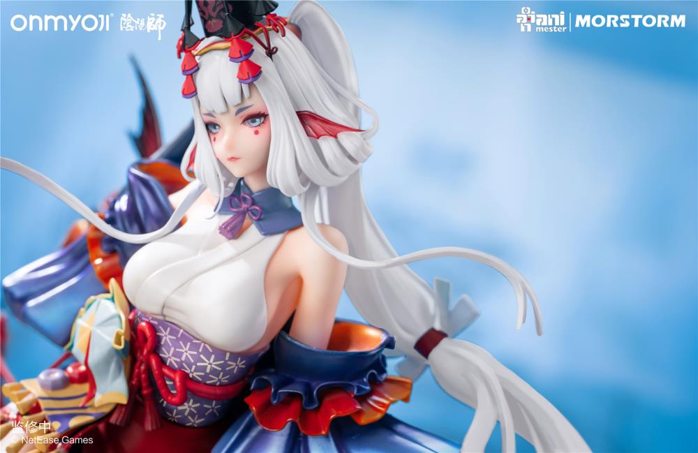 From the mobile game, Onmyoji comes a 1/4th scale figure of the character Senhime. Standing nearly 20 inches, this figure will make a statement in any collection!