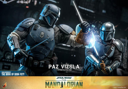 Paz Vizsla is a brawny warrior encased in the strongest beskar armor. A descendant of the esteemed House Vizsla, he comes from a long line of leaders spanning the centuries.  In anticipation to the debut of the new season of The Mandalorian™ live action series, Hot Toys is excited to officially present the 1/6th scale Paz Vizsla collectible figure!