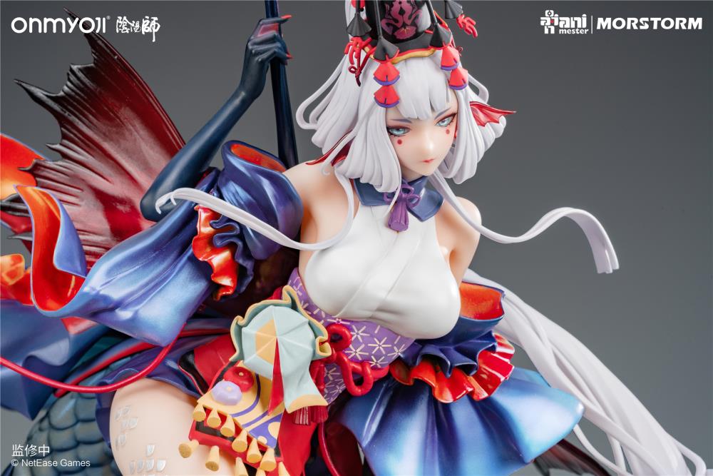 From the mobile game, Onmyoji comes a 1/4th scale figure of the character Senhime. Standing nearly 20 inches, this figure will make a statement in any collection!