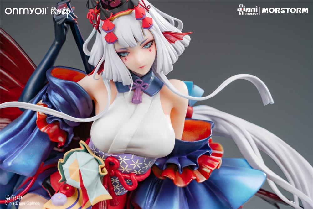 From the mobile game, Onmyoji comes a 1/4th scale figure of the character Senhime. Standing nearly 20 inches, this figure will make a statement in any collection!